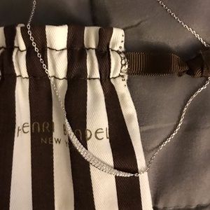 Henri bendel pavè bar necklace